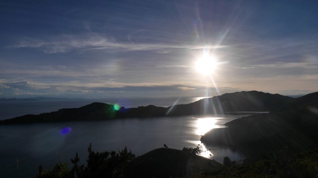 Coucher de soleil depuis la Isla del Sol